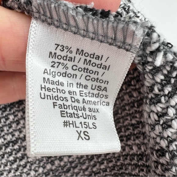 Beyond Yoga Double Faced Hi Low Sweatshirt Grey Size XS - Picture 7 of 11